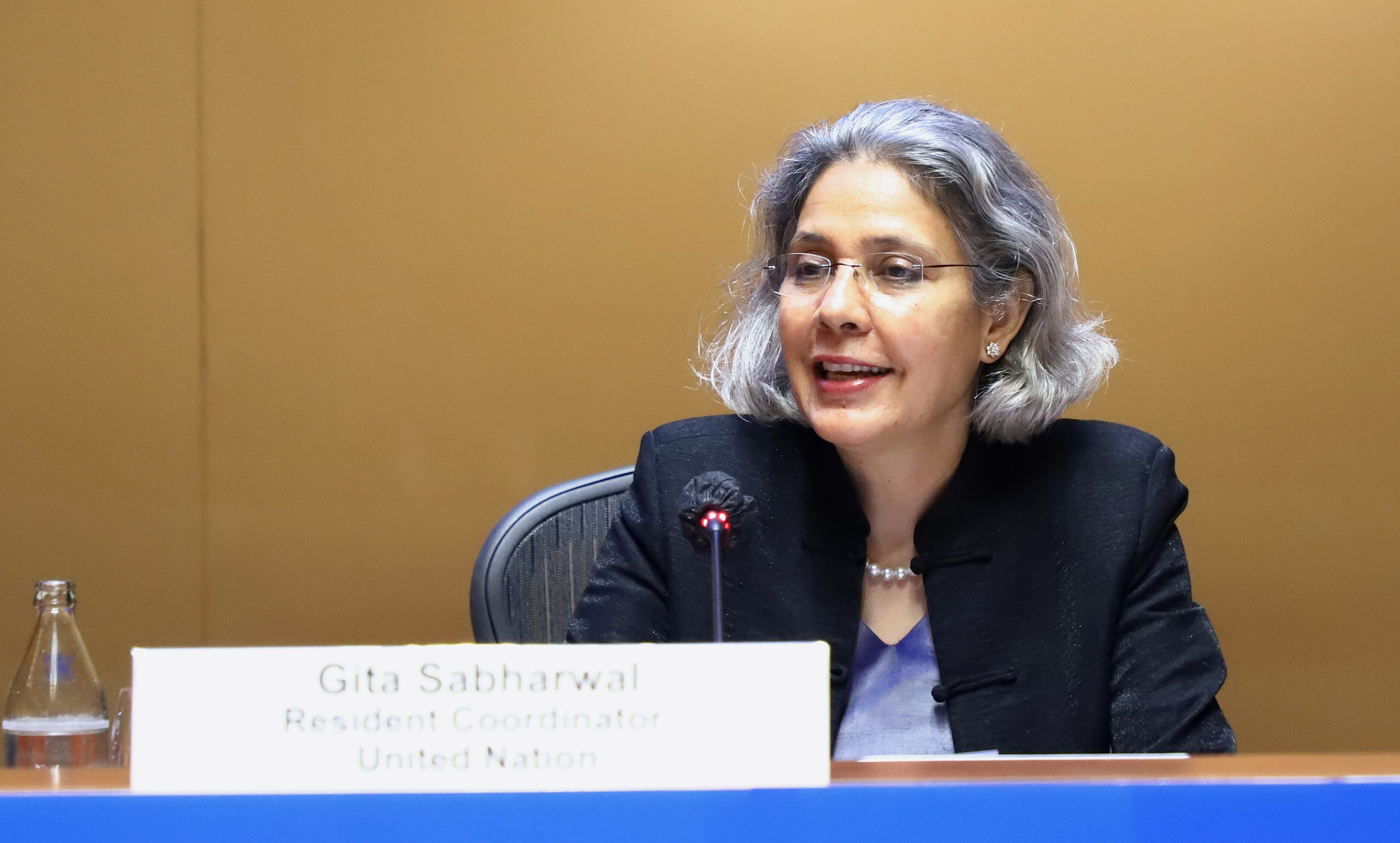 UN Resident Coordinator Gita Sabharwal emphasizes the UN-Thailand partnership and importance of coming inter-ministerial discussions